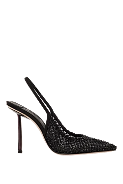 Le Silla gilda pumps in black mesh with crystals 187644 - photo 1