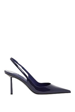 Le Silla blue patent leather bella peep toe shoes 187645 - photo 1