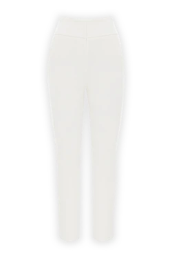 Peserico white thick trousers made of cotton and viscose for women 187669 - photo 1
