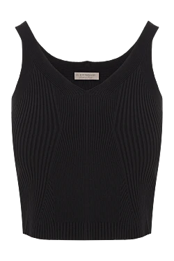 D.Exterior black women's viscose top 187784 - photo 1