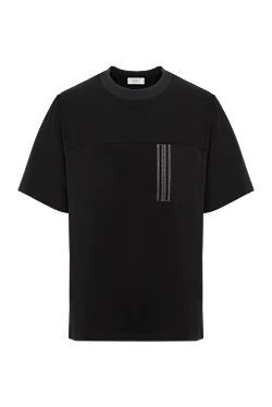 Peserico black t-shirt with cotton pocket 187800 - photo 1