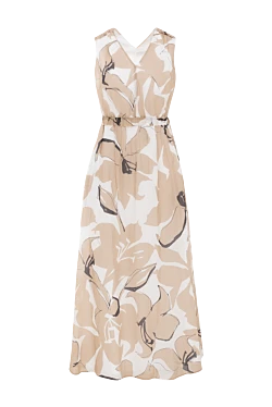 Peserico flared maxi dress multicolored cotton without cuffs 188049 - photo 1