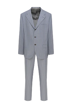 Kiton костюм мужской из шерсти серый 874141 - фото 1