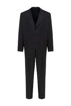 Kiton костюм мужской из шерсти черный 941778 - фото 1
