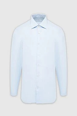 Kiton сорочка з бавовни блакитна чоловіча 949404 - фото 1