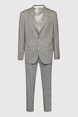Brioni костюм мужской из шерсти серый 976577 - фото 1