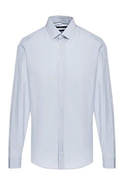 Gucci сорочка з бавовни блакитна чоловіча 984205 - фото 1