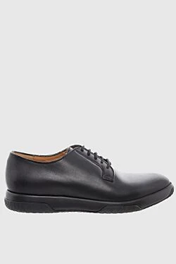 Gucci туфли мужские из кожи черные 991393 - фото 1