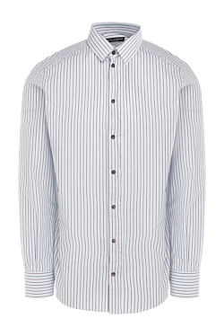 Dolce & Gabbana сорочка з бавовни блакитна чоловіча 999151 - фото 1