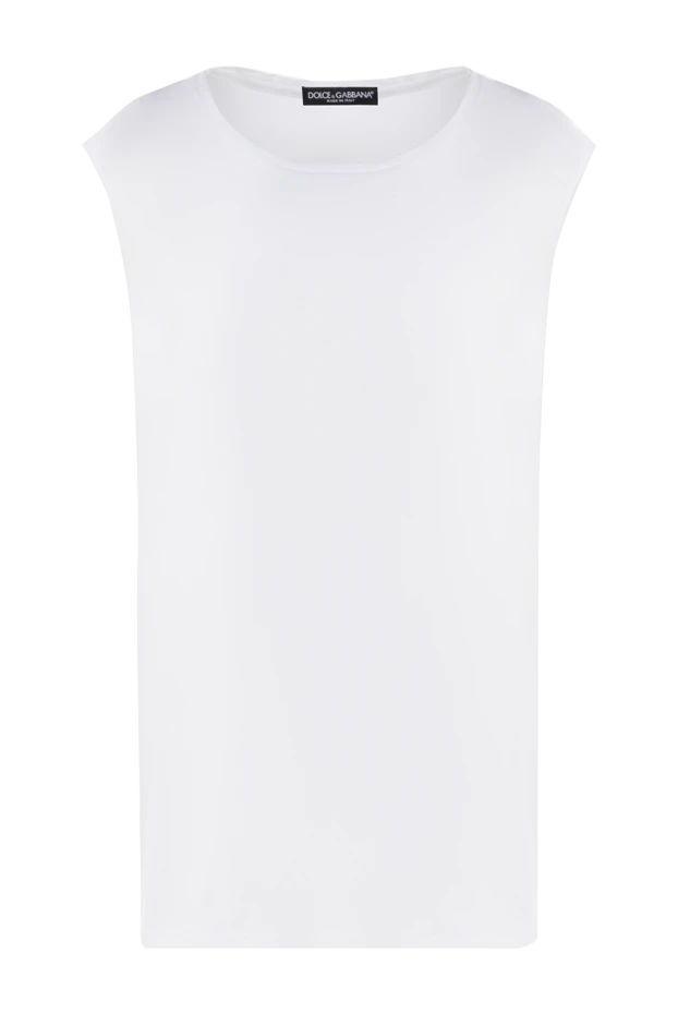 Dolce & Gabbana топ из хлопка белый женский 139617 - фото 1