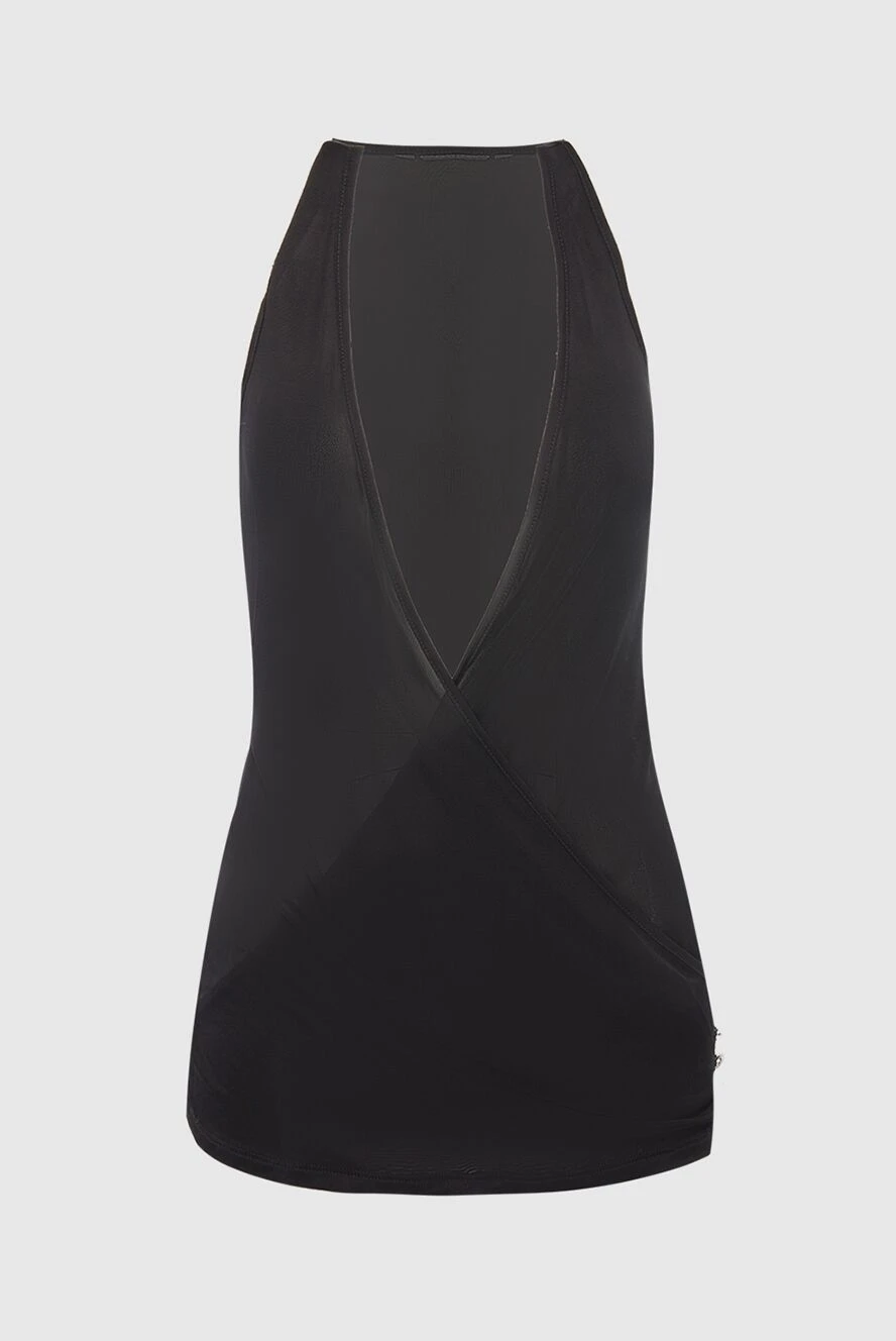 Balmain black viscose top for women 130487 - photo 1
