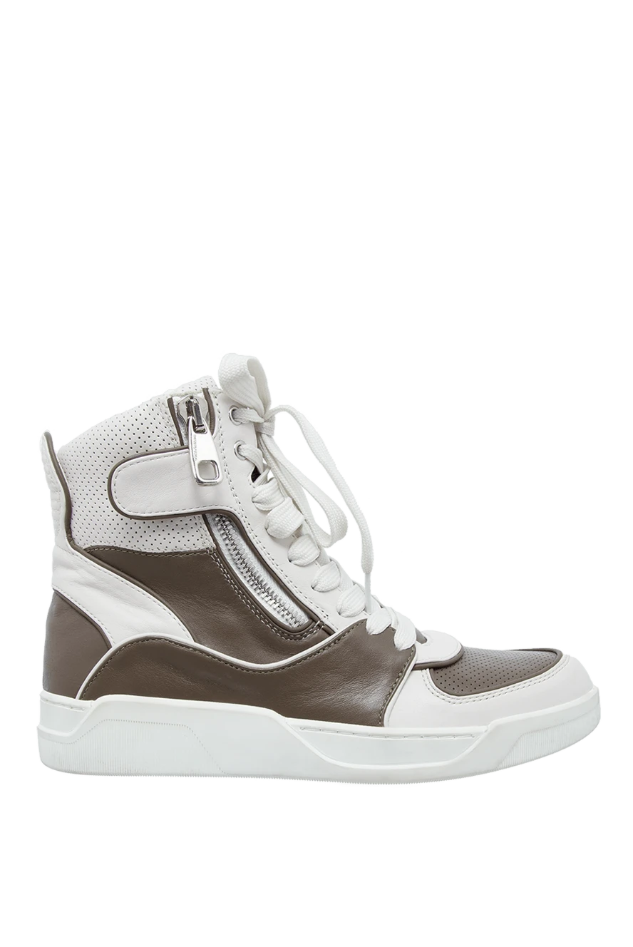 Dolce & Gabbana brown leather sneakers for men 130510 - photo 1
