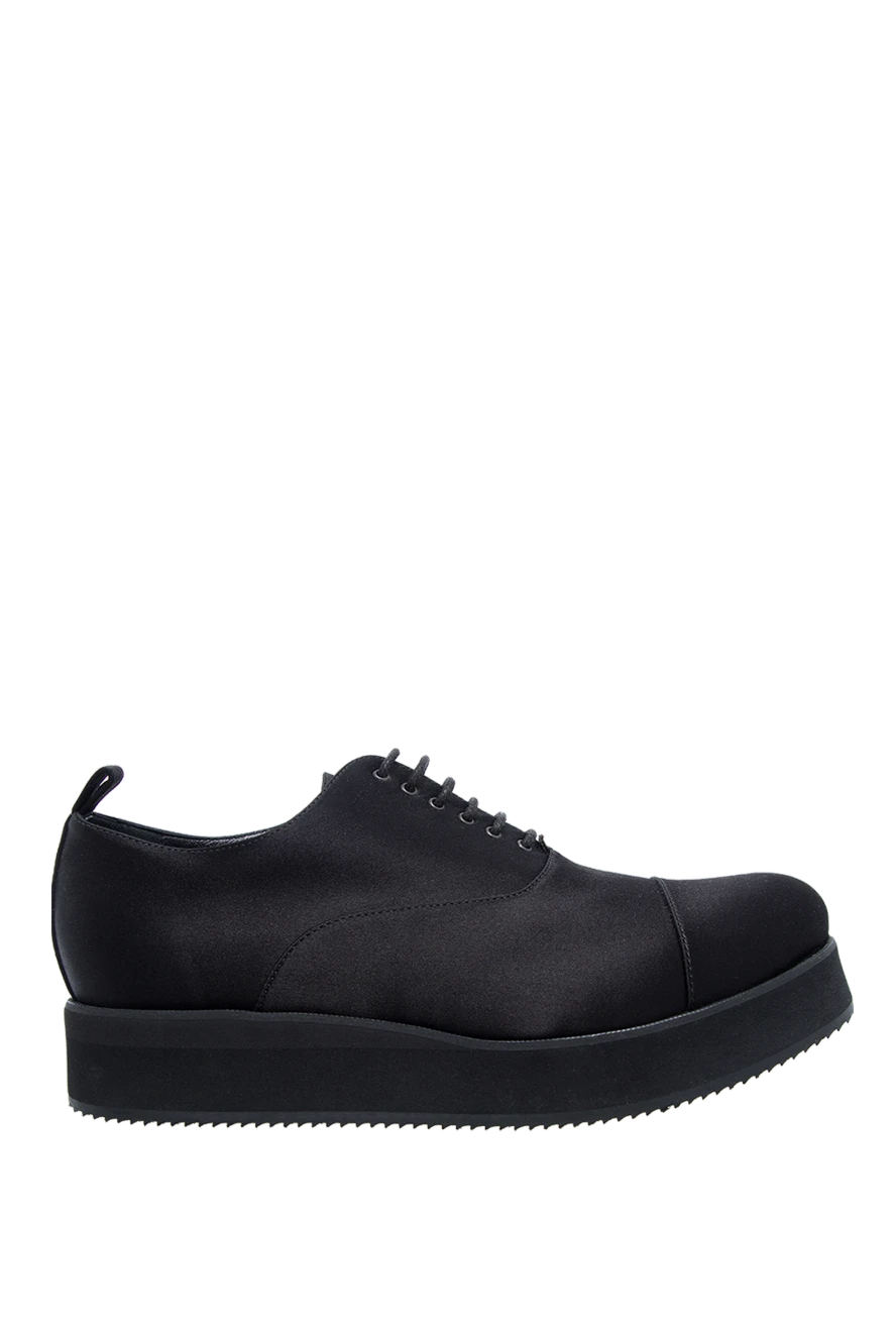 Ermanno Scervino туфлі жіночі чорні жіночі з чорними шнурівками 130567 - фото 1