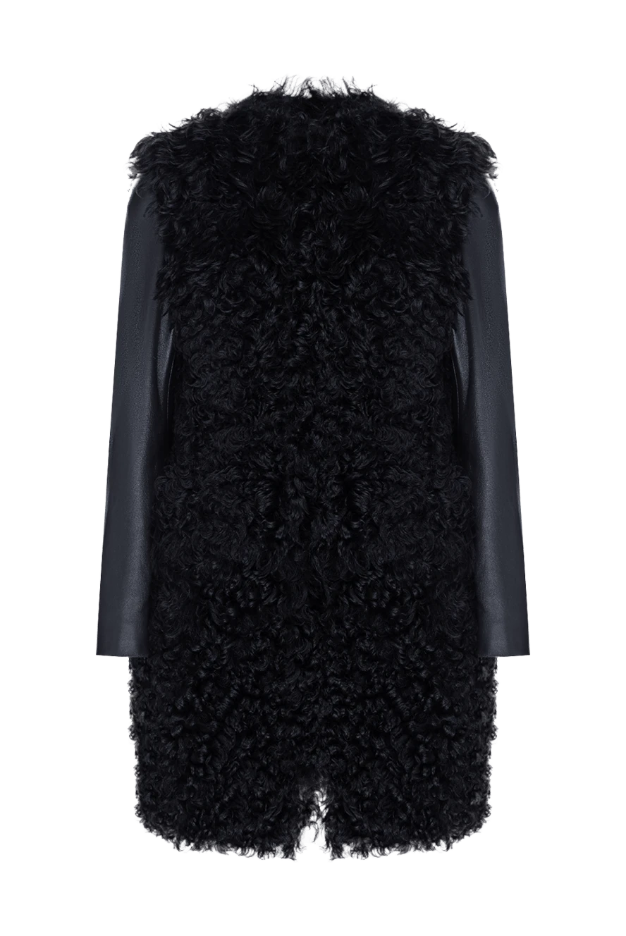 Dolce & Gabbana шуба з натурального хутра чорна жіноча 130589 - фото 1