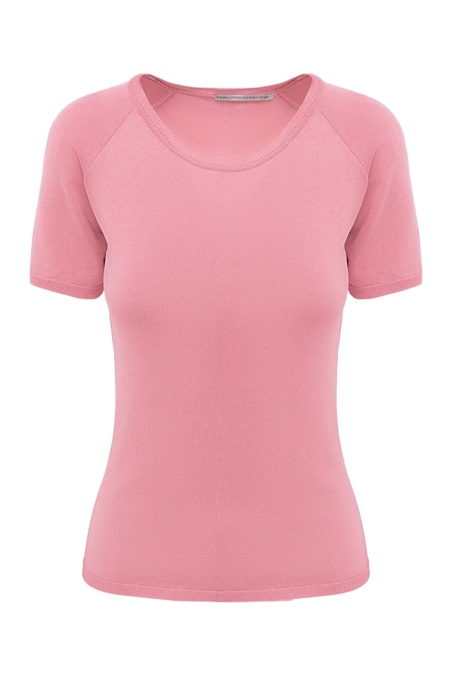 Ermanno Scervino блуза женская базовая розовая 132028 - фото 1
