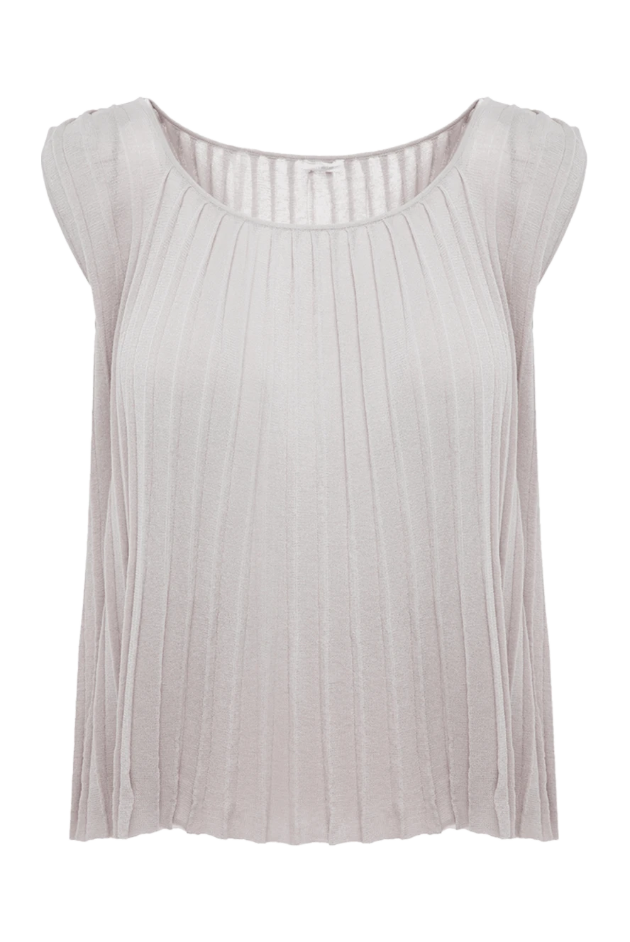 Malo women's gray top made of cotton and polyester 132124 - photo 1