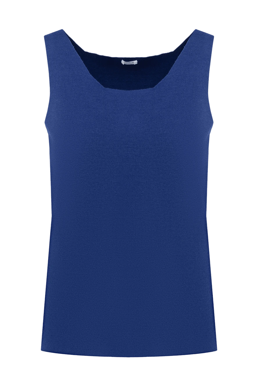 Malo top made of cashmere and silk blue for women 132147 - photo 1