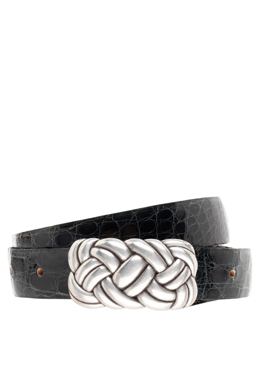 Araldi 1930 belt women's blue leather buckle weave 132981 - photo 1