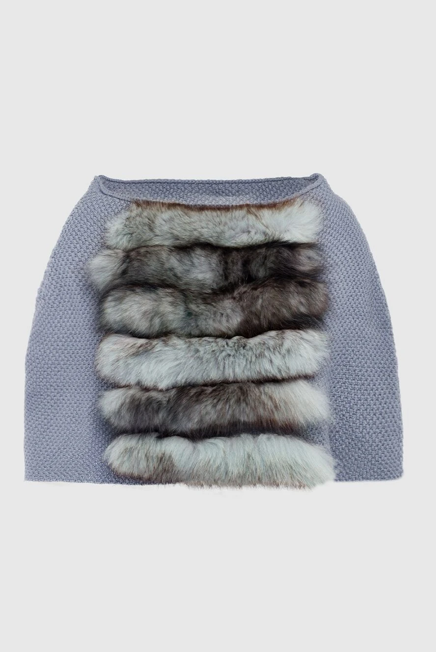 Casheart cashmere cape gray for women 133285 - photo 1