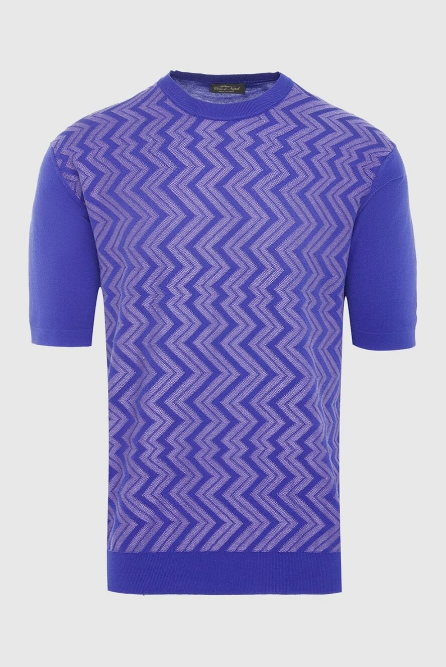 Cesare di Napoli men's purple cotton t-shirt 134822 - photo 1