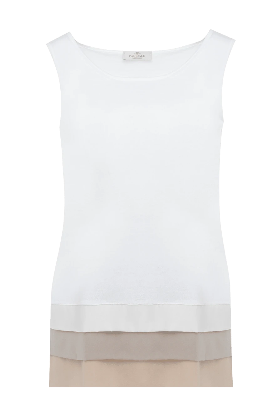 Panicale women's white cotton top 134996 - photo 1