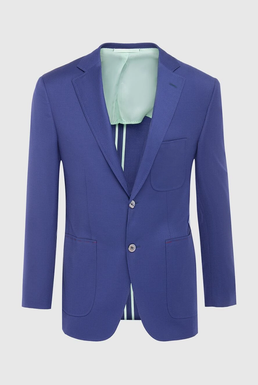 Ravazzolo blue wool jacket for men 135234 - photo 1