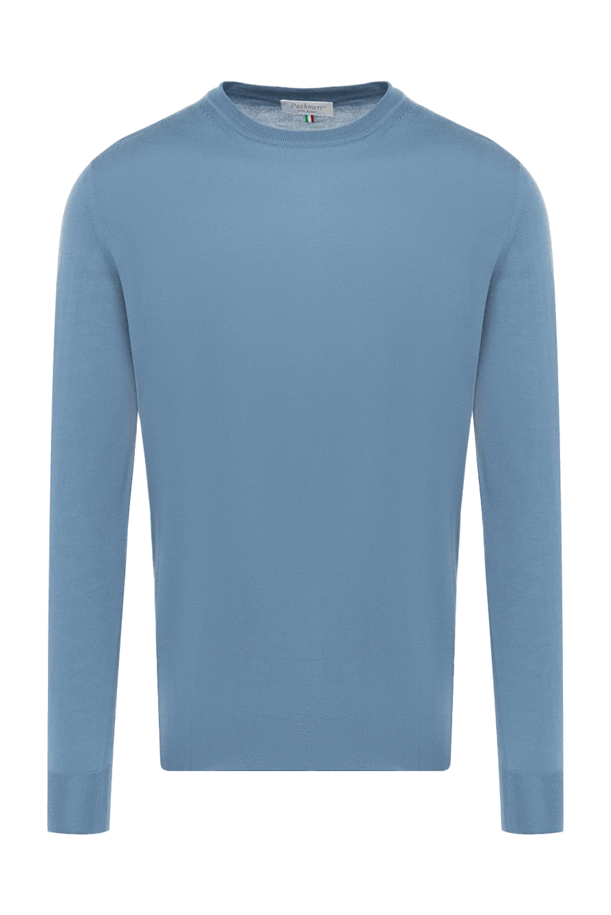 Pashmere blue cashmere jumper for men 135315 - photo 1