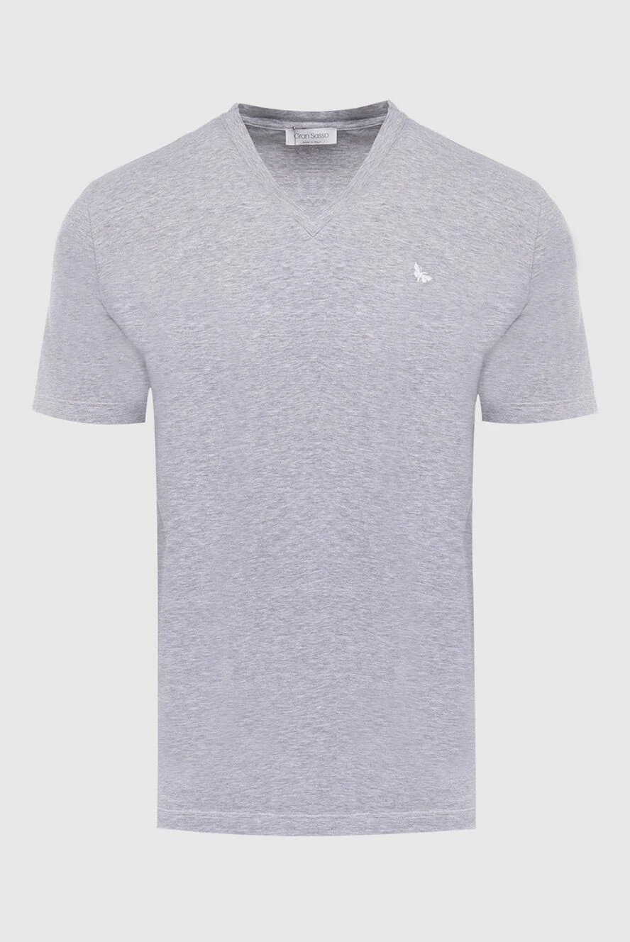 Gran Sasso gray cotton t-shirt for men 135875 - photo 1