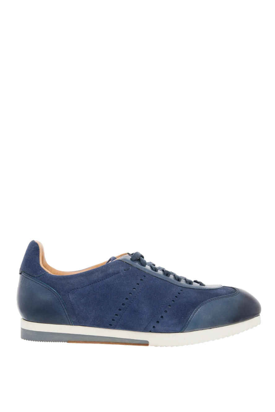 Magnanni blue suede sneakers for men 136845 - photo 1