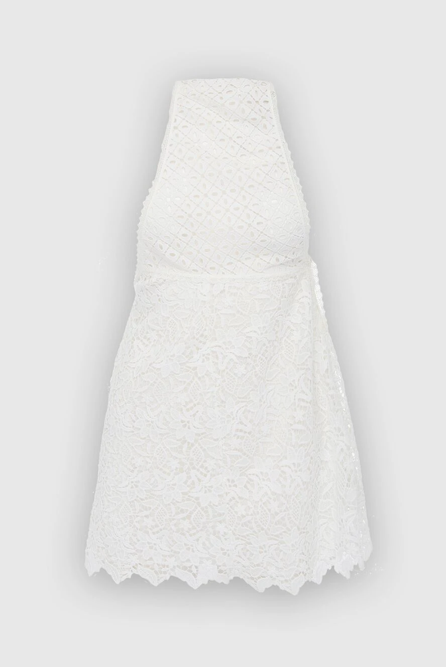 Ermanno Scervino топ из хлопка белый женский 136968 - фото 1