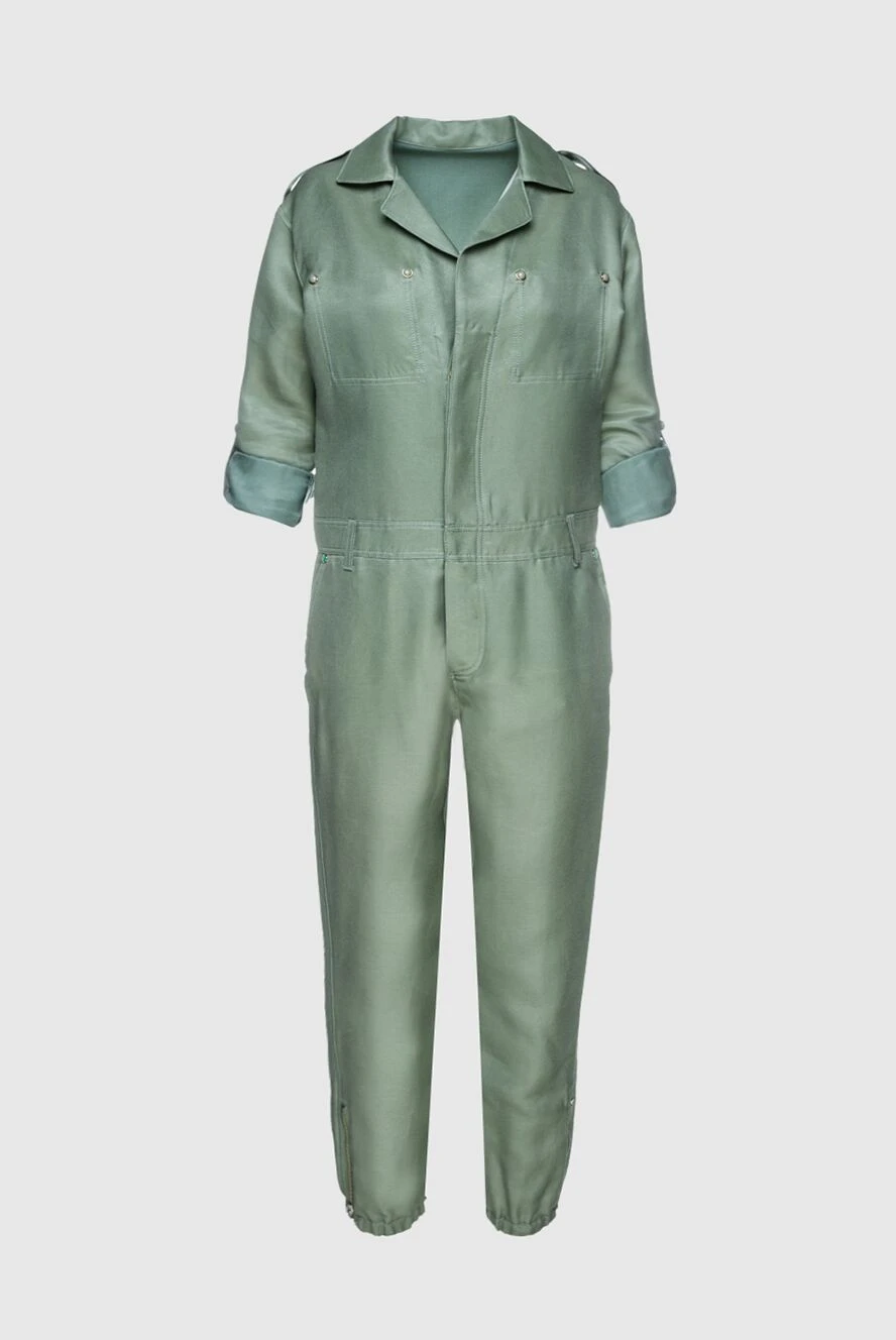 Ermanno Scervino green linen and cotton jumpsuit for women 136969 - photo 1