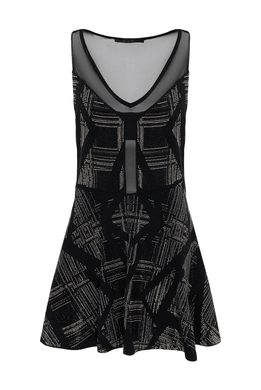 Philipp Plein платье черное с узором из страз женское 137211 - фото 1