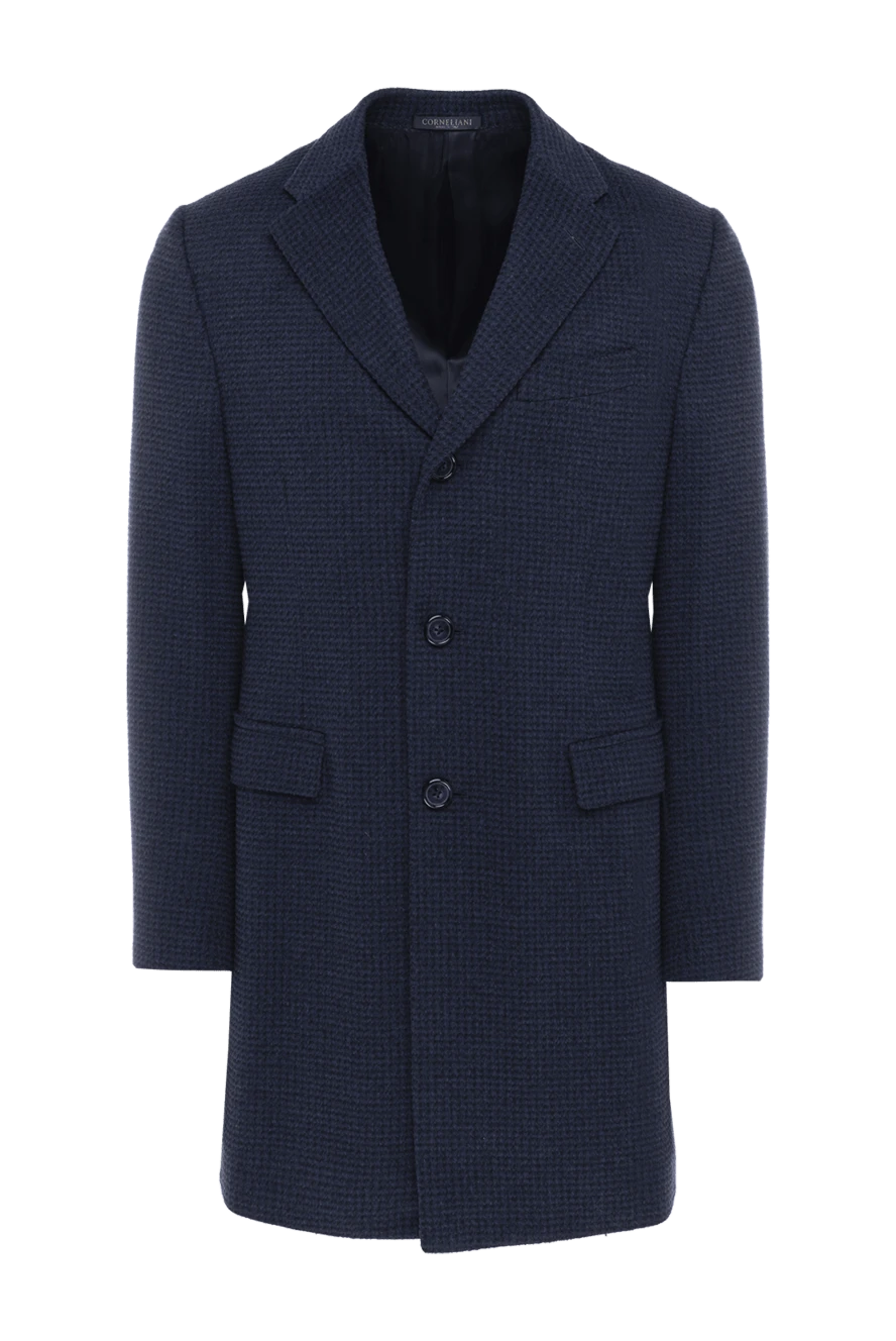 Corneliani пальто з вовни синє чоловіче 137518 - фото 1