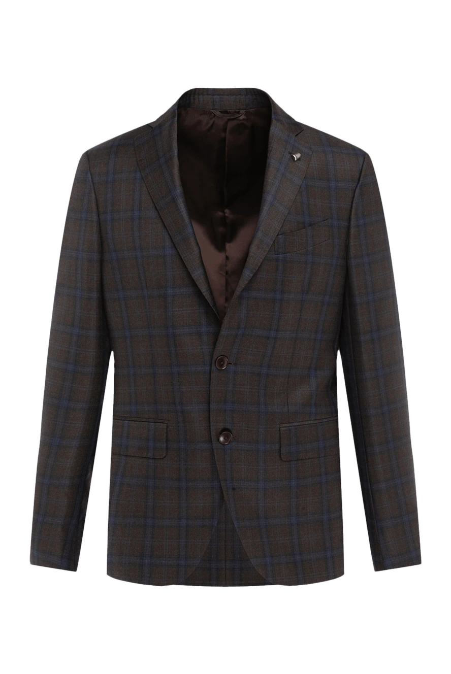 Sartoria Latorre піджак із вовни коричневий чоловічий 137942 - фото 1