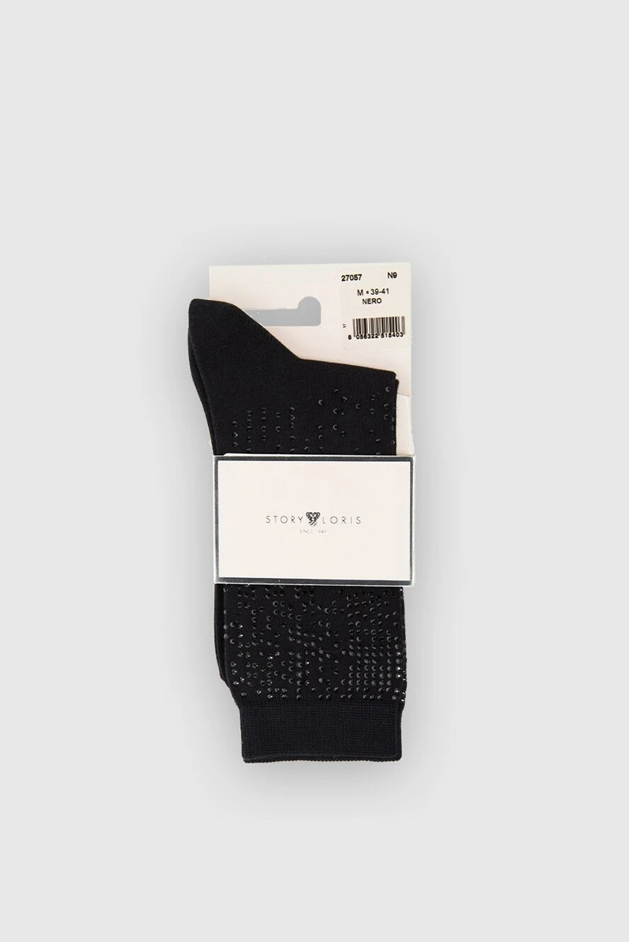 Story Loris women's socks with rhinestones black 138154 - photo 1