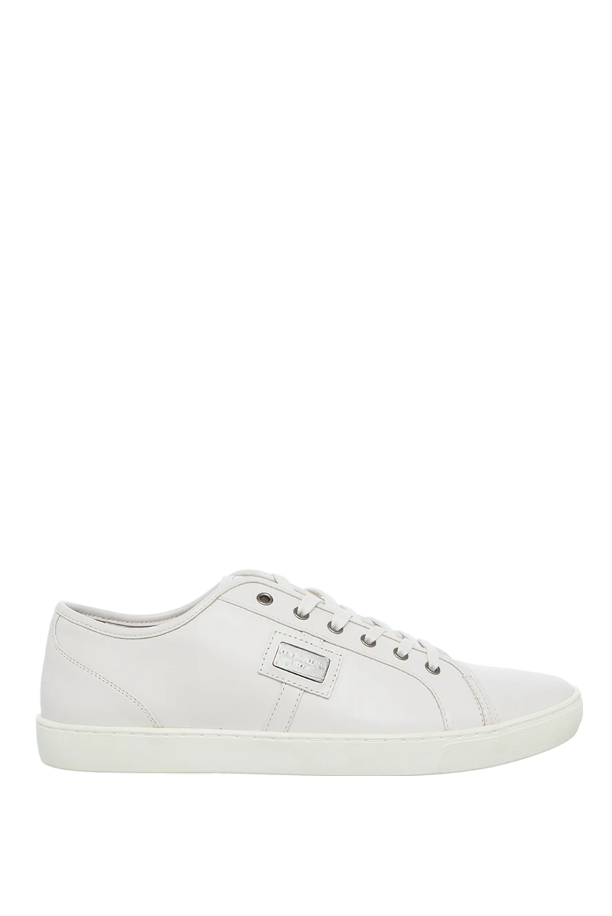 Dolce & Gabbana снікери зі шкіри білі чоловічі 139603 - фото 1