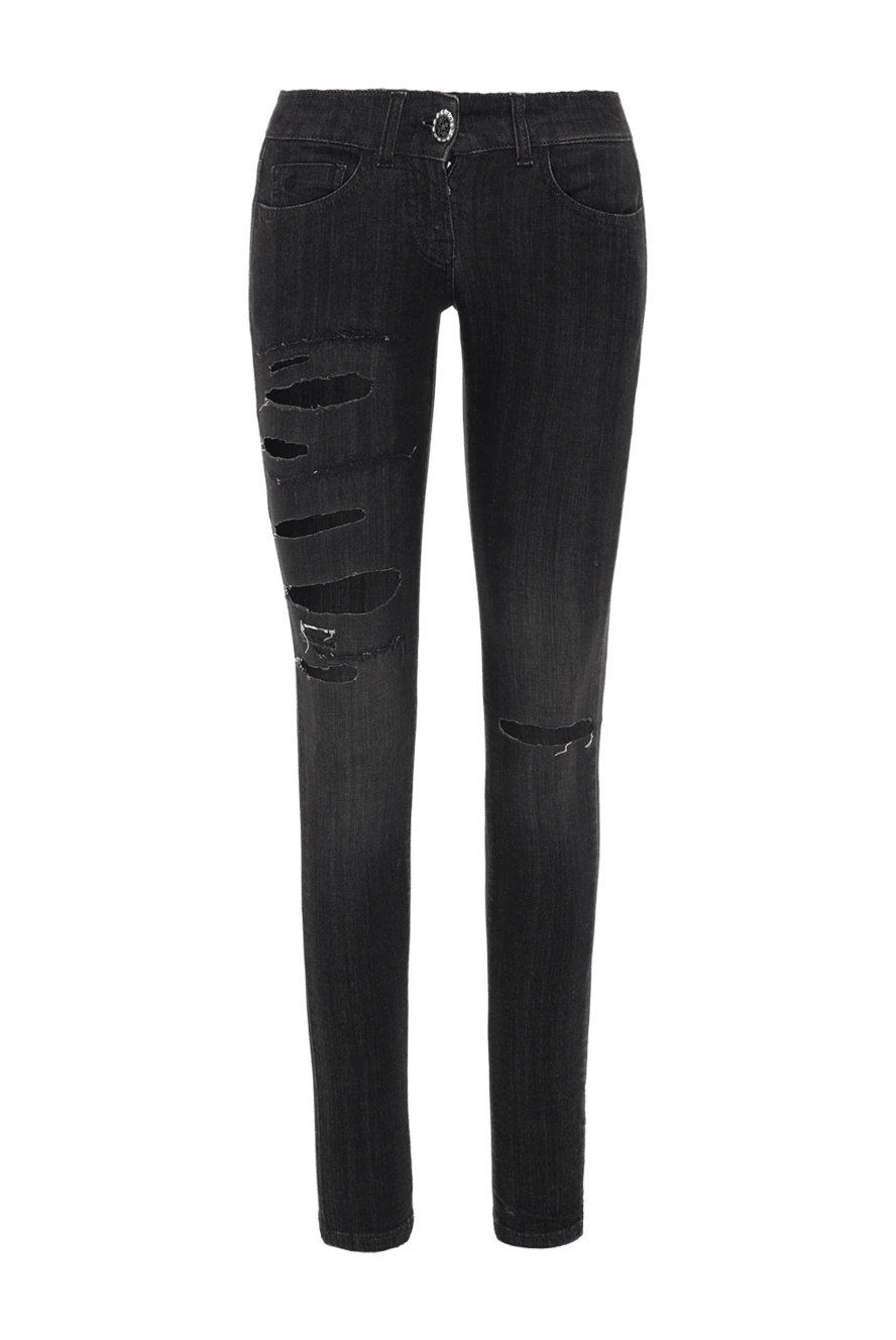 Scissor Scriptor black cotton jeans for women 141738 - photo 1