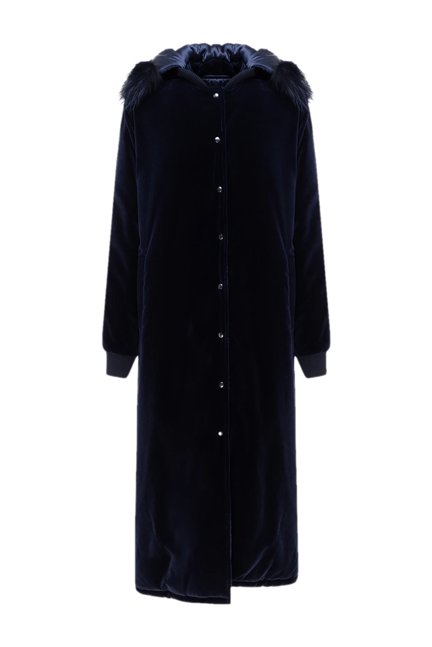 Ava Adore cotton and modal coat blue for women 141814 - photo 1