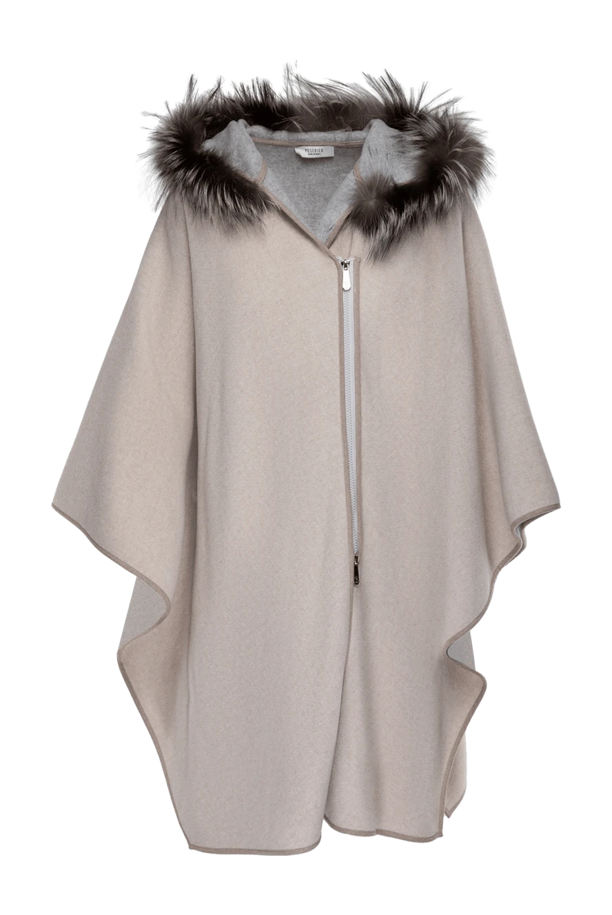 Peserico poncho for women beige 142095 - photo 1