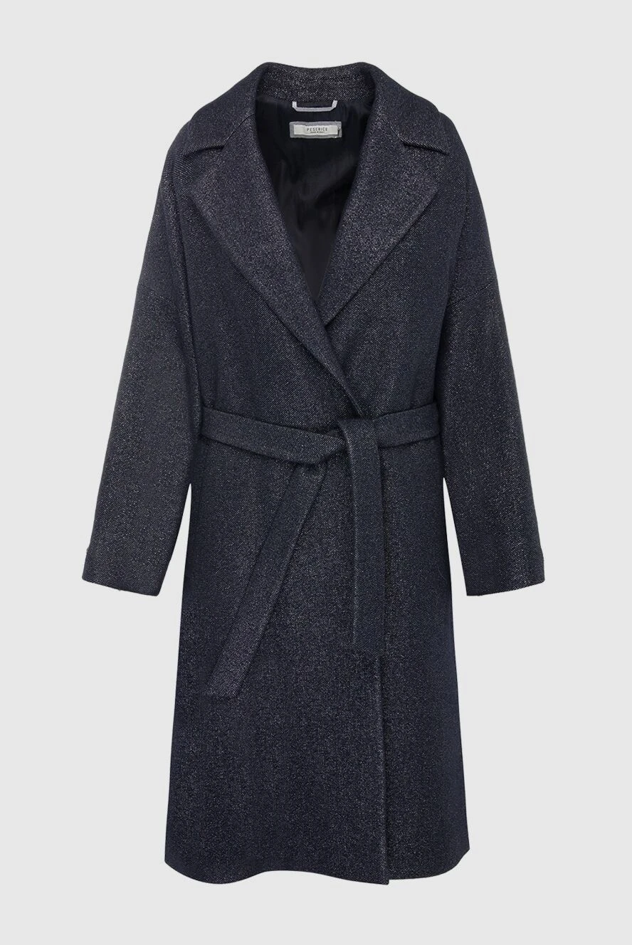 Peserico blue wool and polyamide coat for women 142105 - photo 1