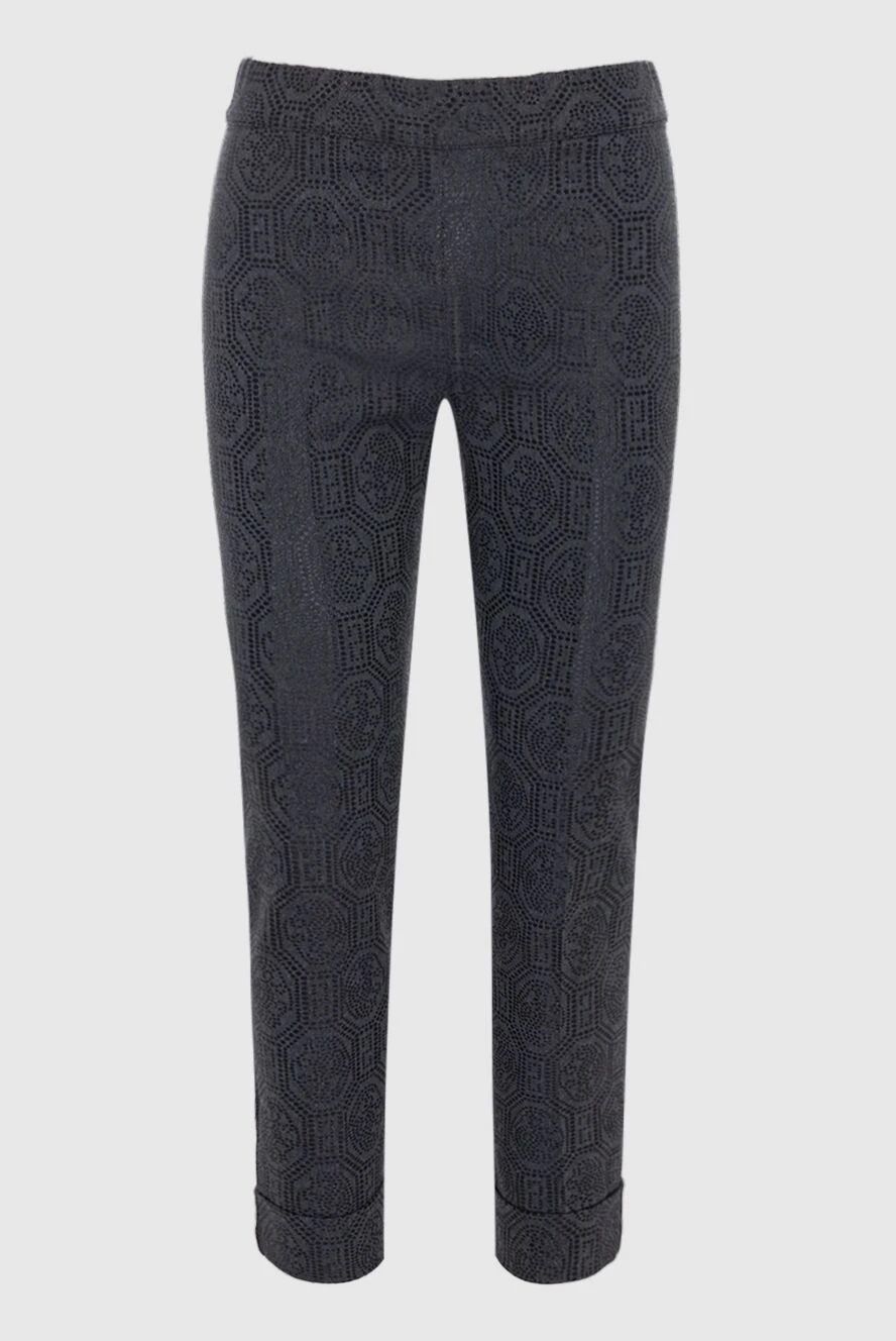 D.Exterior women's black trousers with a shiny finish 142186 - photo 1