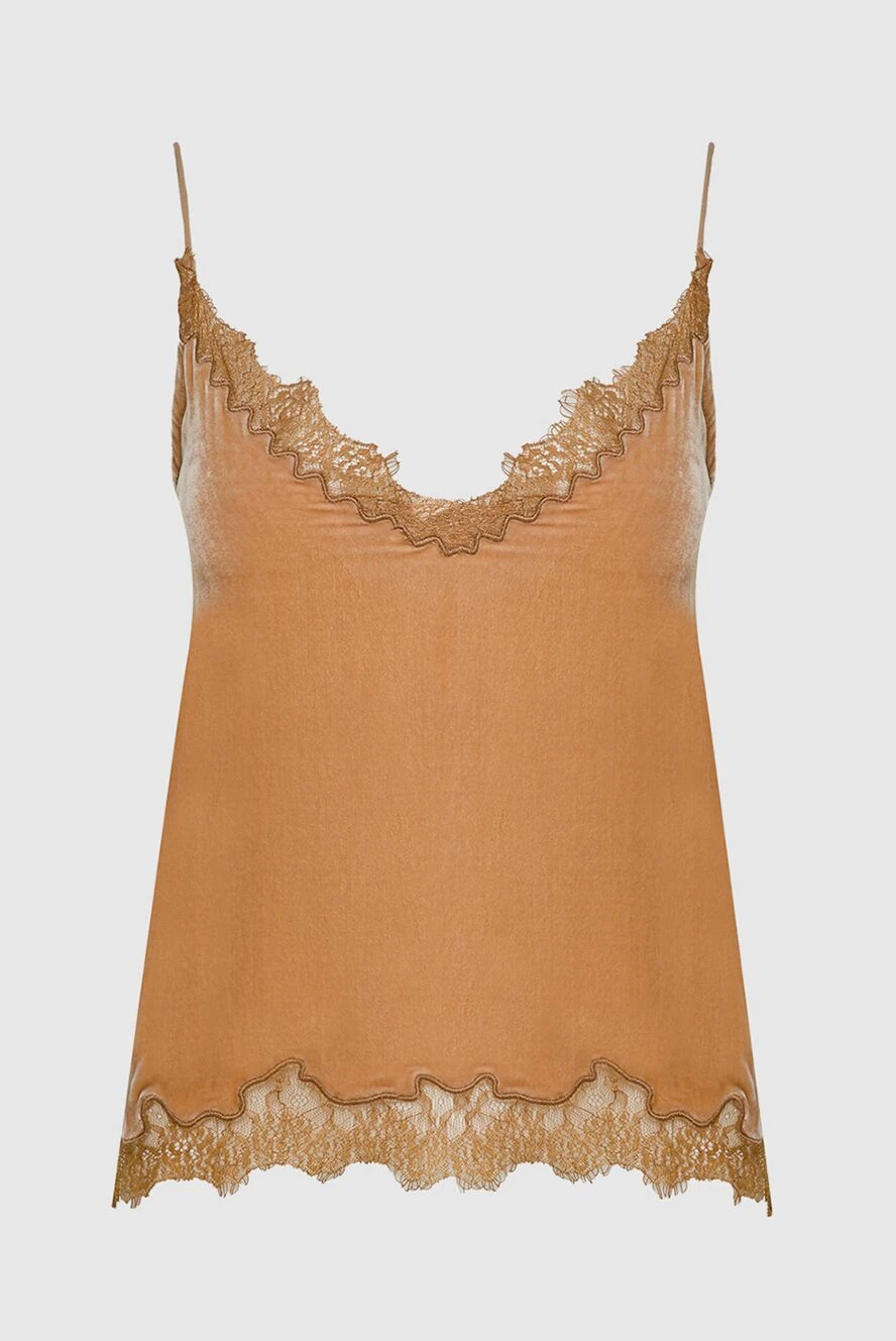 NotShy women's viscose silk top brown 142412 - photo 1