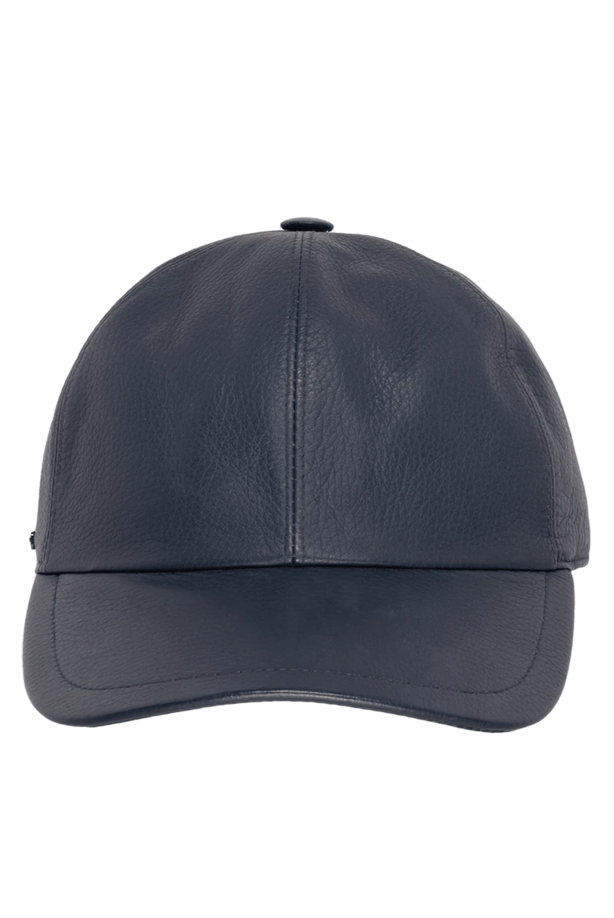 Enrico Mandelli blue genuine leather cap for men 142781 - photo 1