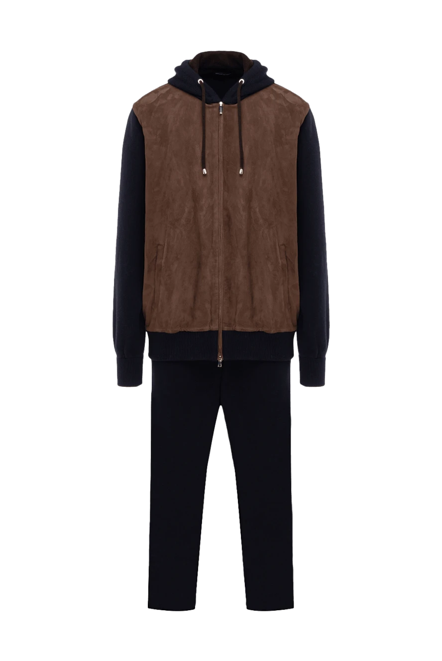 Monteverdi men's sports jacket made of wool, viscose and cashmere brown 142809 - photo 1