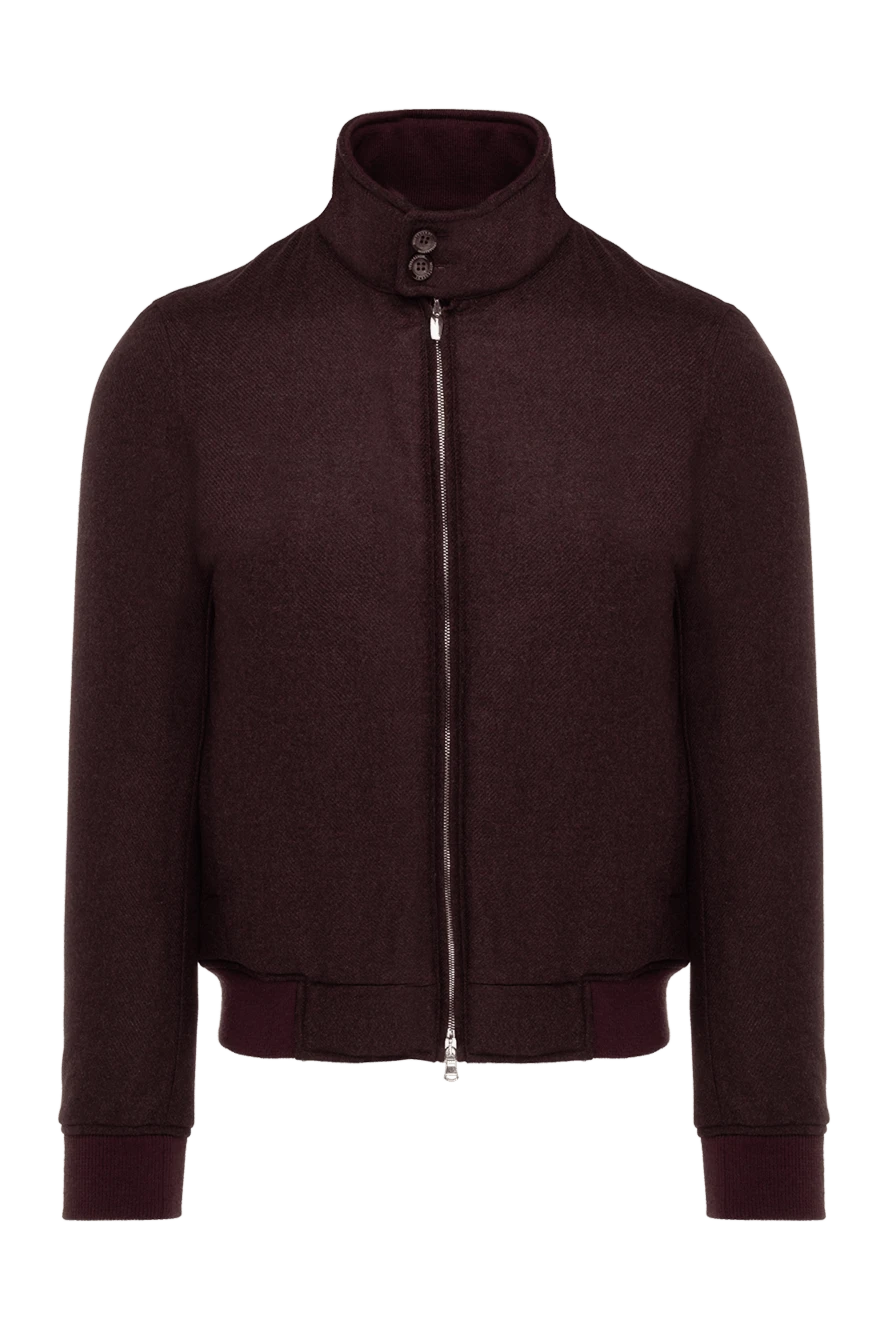 Monteverdi burgundy wool and cashmere jacket for men 142889 - photo 1