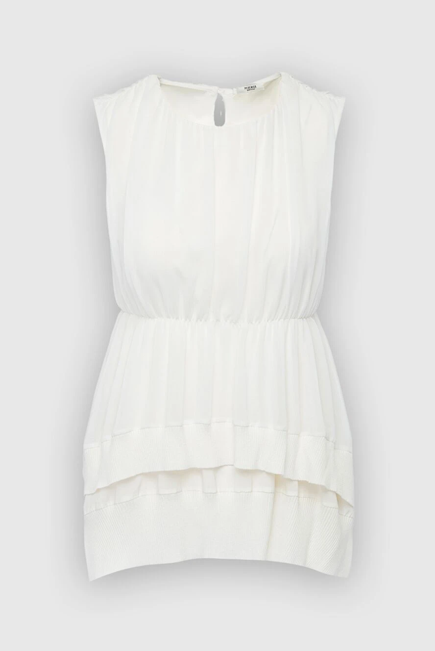 Peserico women's white top made of silk and elastane 143877 - photo 1