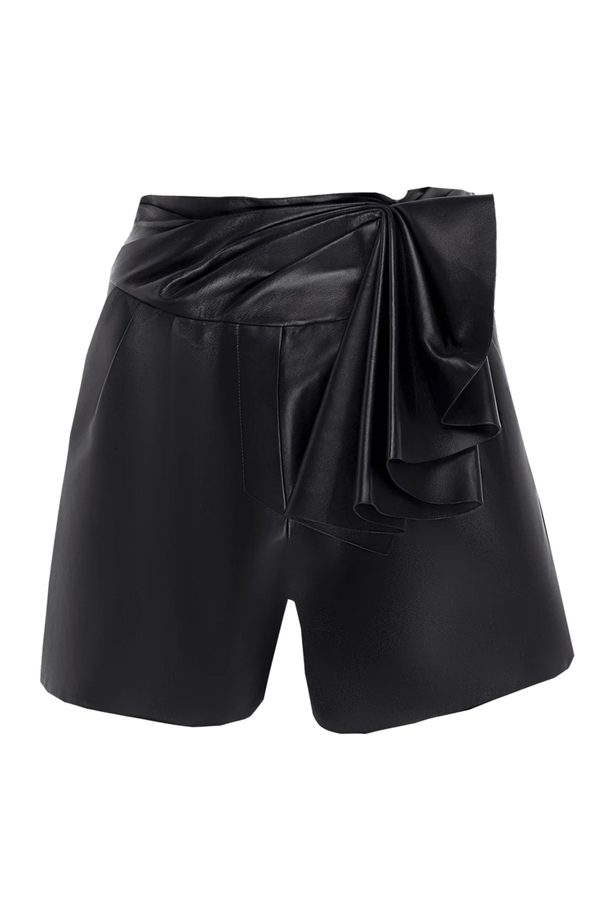 Alexandre Vauthier black leather shorts for women 144045 - photo 1