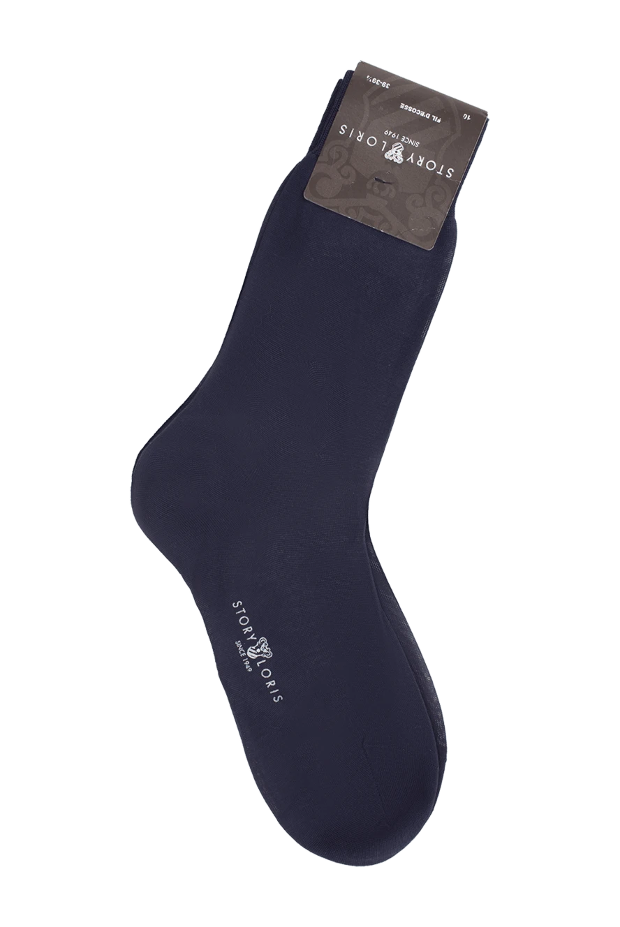 Story Loris men's blue cotton socks 144255 - photo 1