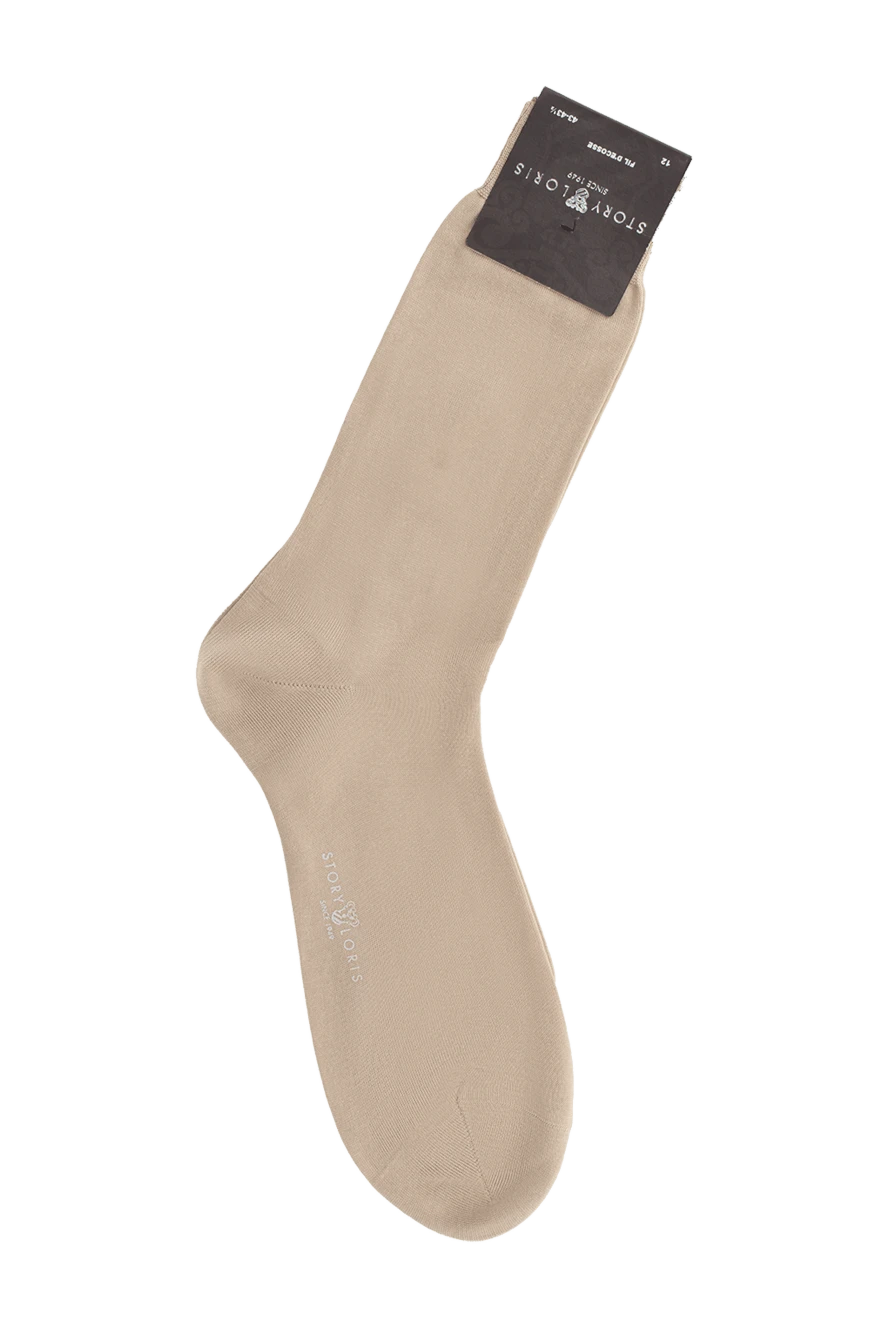 Story Loris beige cotton socks for men 144256 - photo 1
