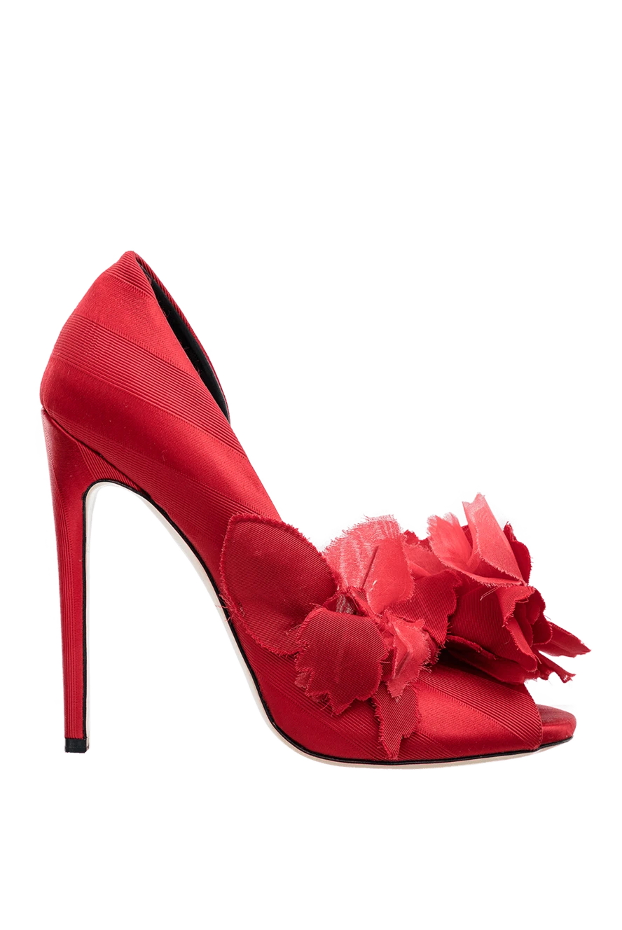 Aleksander Siradekian women's red shoes with a flower 144359 - photo 1